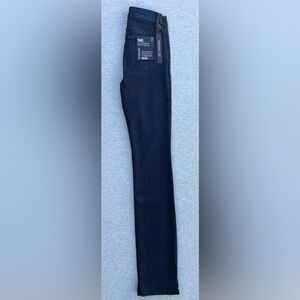 PAIGE Hoxton Straight Leg High Rise Flawless Fit Navy Women's Size 24 NWT